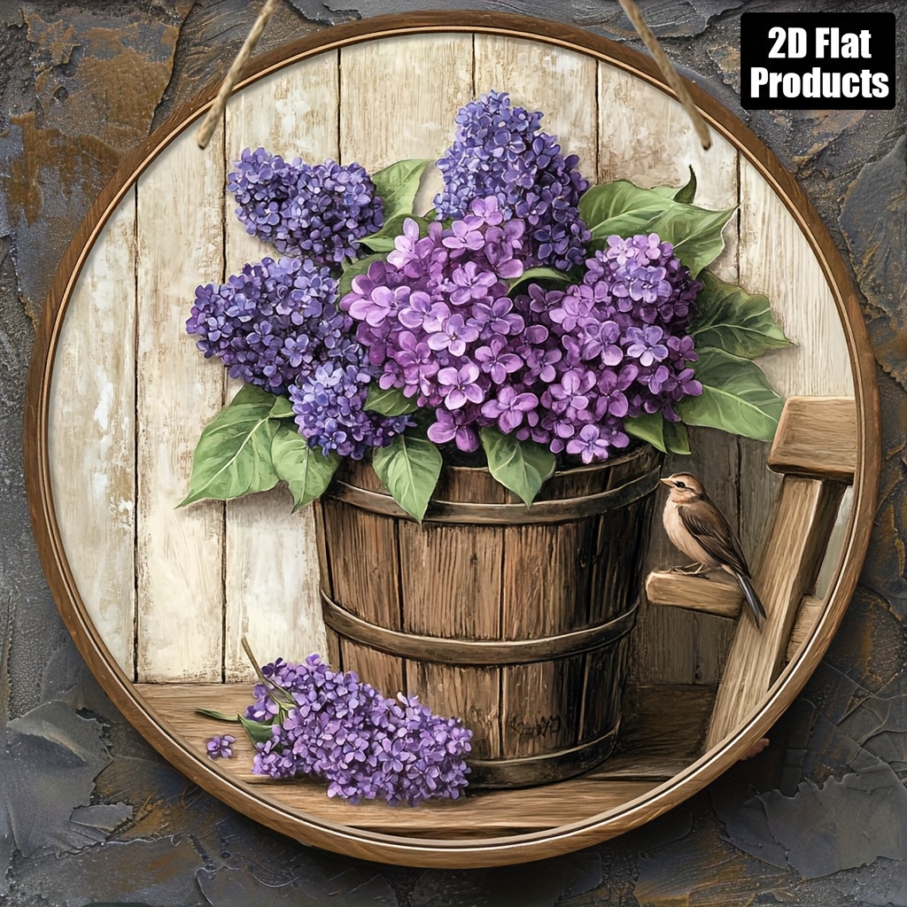 Home Bar And Kitchen - CIFBUY Seni Dinding Aluminium Lavender Modern