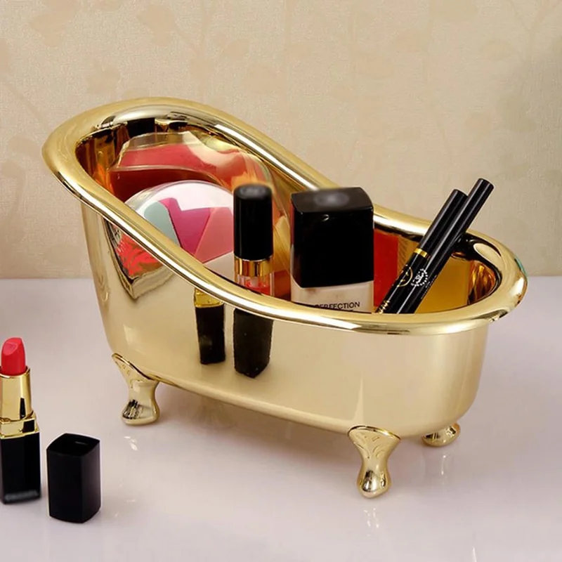 Bar Cart Gold - Kotak Penyimpanan Perhiasan Sabun Bak Mandi