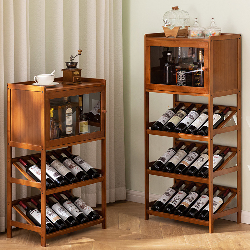 Rak Anggur Bambu Padat Lantai  - Home Bar Shelves ulasan dan harga