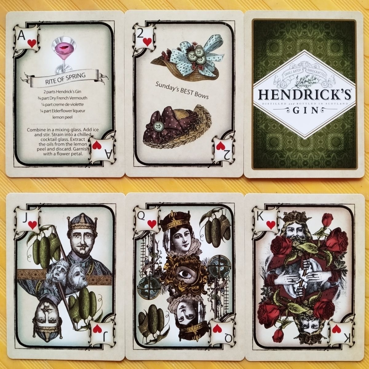 Dek Kartu Remi Hendrick's Gin  - Cocktail Recipe Book ulasan dan harga