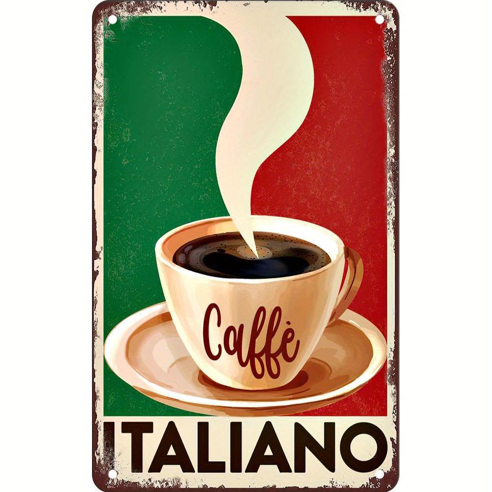 Papan Tanda Logam Kopi Italia  - Home Bar And Coffee ulasan dan harga