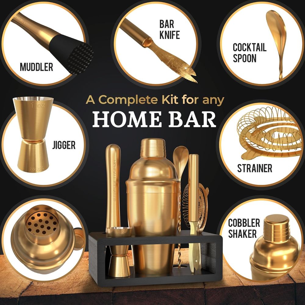 Set Shaker Koktail: Perlengkap - Cocktail Recipe Book ulasan dan harga