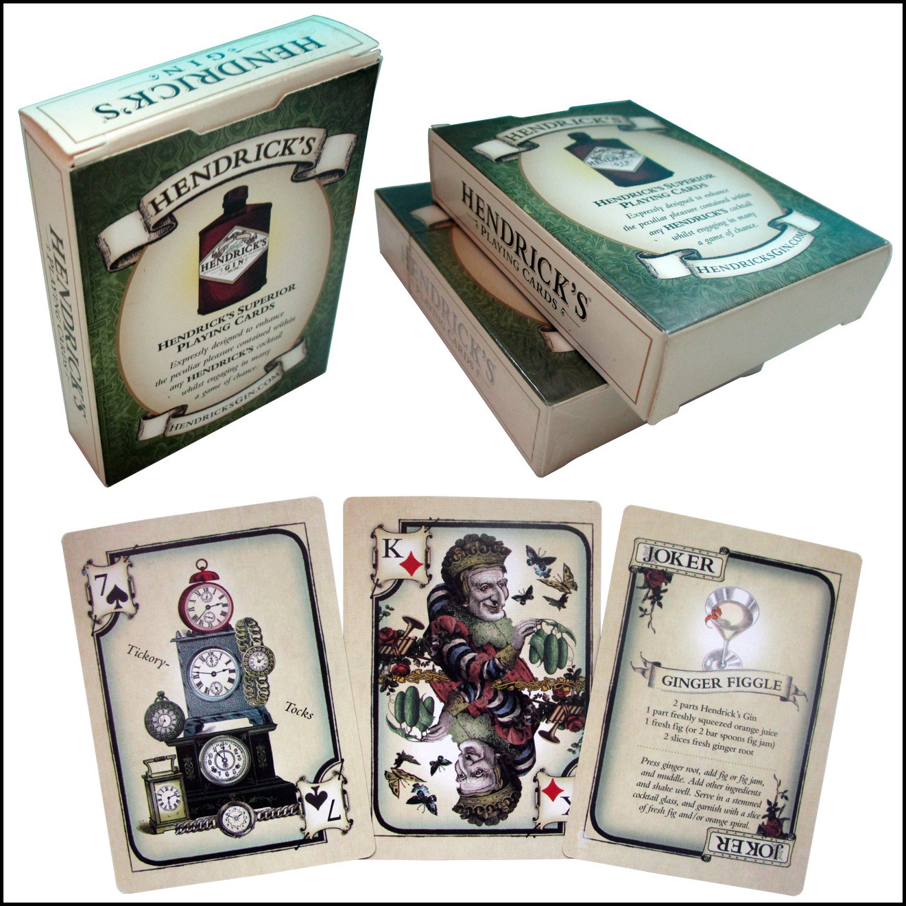 Setumpuk Kartu Gin Hendrick 52 - Cocktail Recipe Book ulasan dan harga