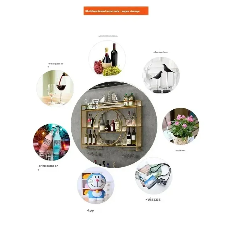 Rak Anggur Dinding Industri de - Home Bar Shelves ulasan dan harga