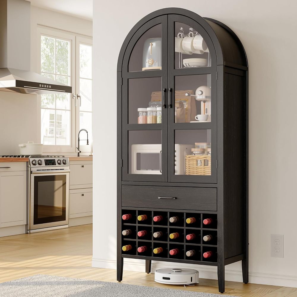 Kabinet Bar Anggur Berbentuk L - Home Bar Shelves ulasan dan harga